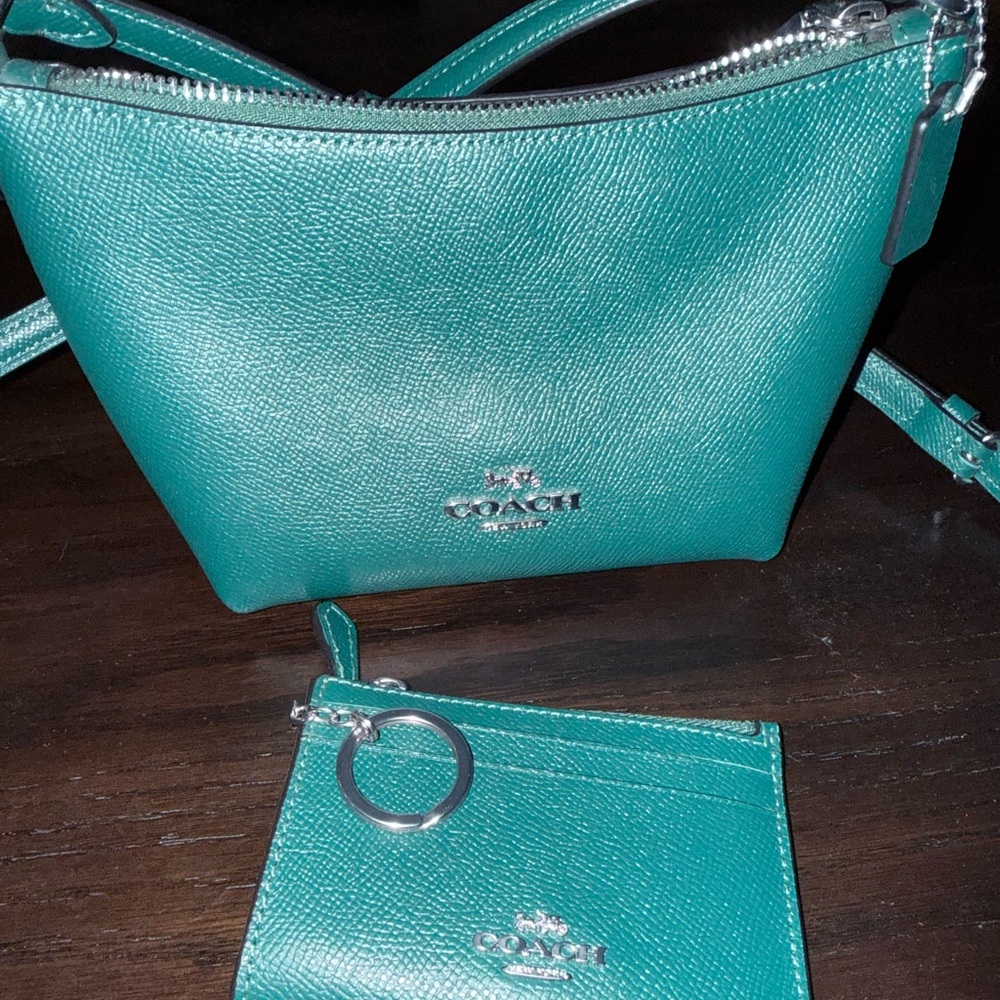 Coach Crossbody Bag (small) with matching card holder wallet